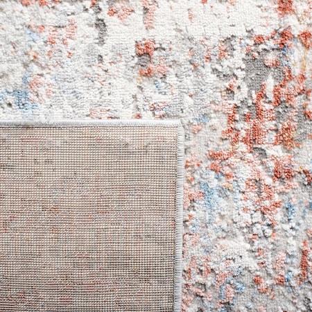 Safavieh 6 ft. 7 in. x 6 ft. 7 in. Shivan Square Power Loomed Rug Ivory & Rust SHV166P-7SQ